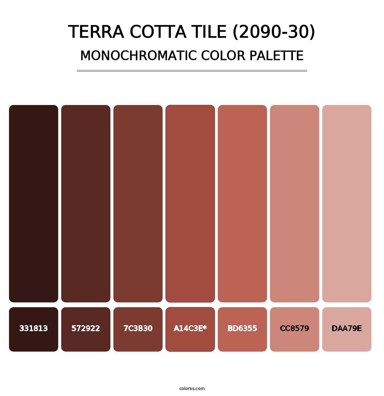 Terra Cotta Tile (2090-30) - Monochromatic Color Palette