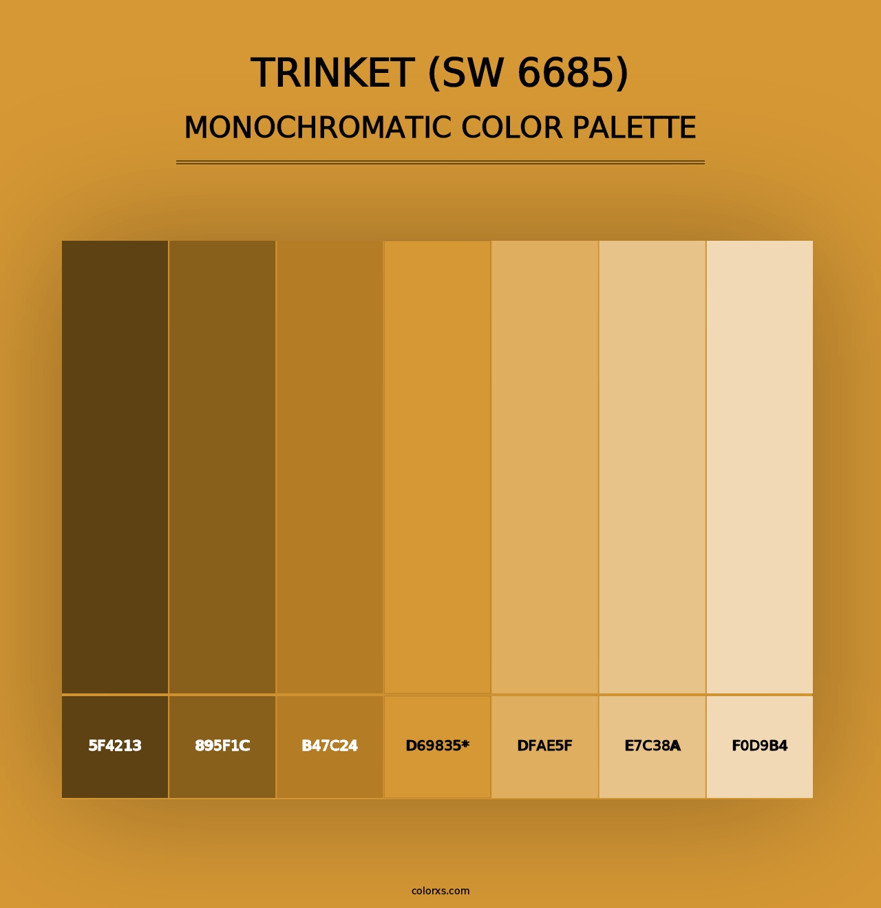 Trinket (SW 6685) - Monochromatic Color Palette