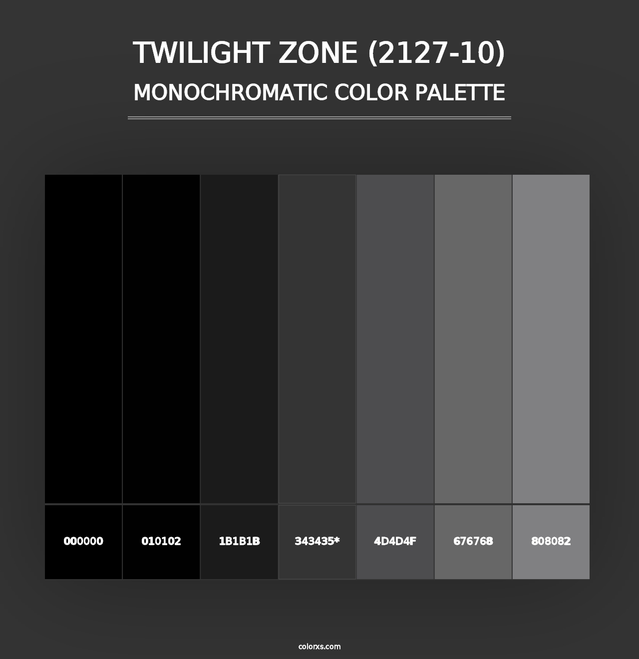 Twilight Zone (2127-10) - Monochromatic Color Palette