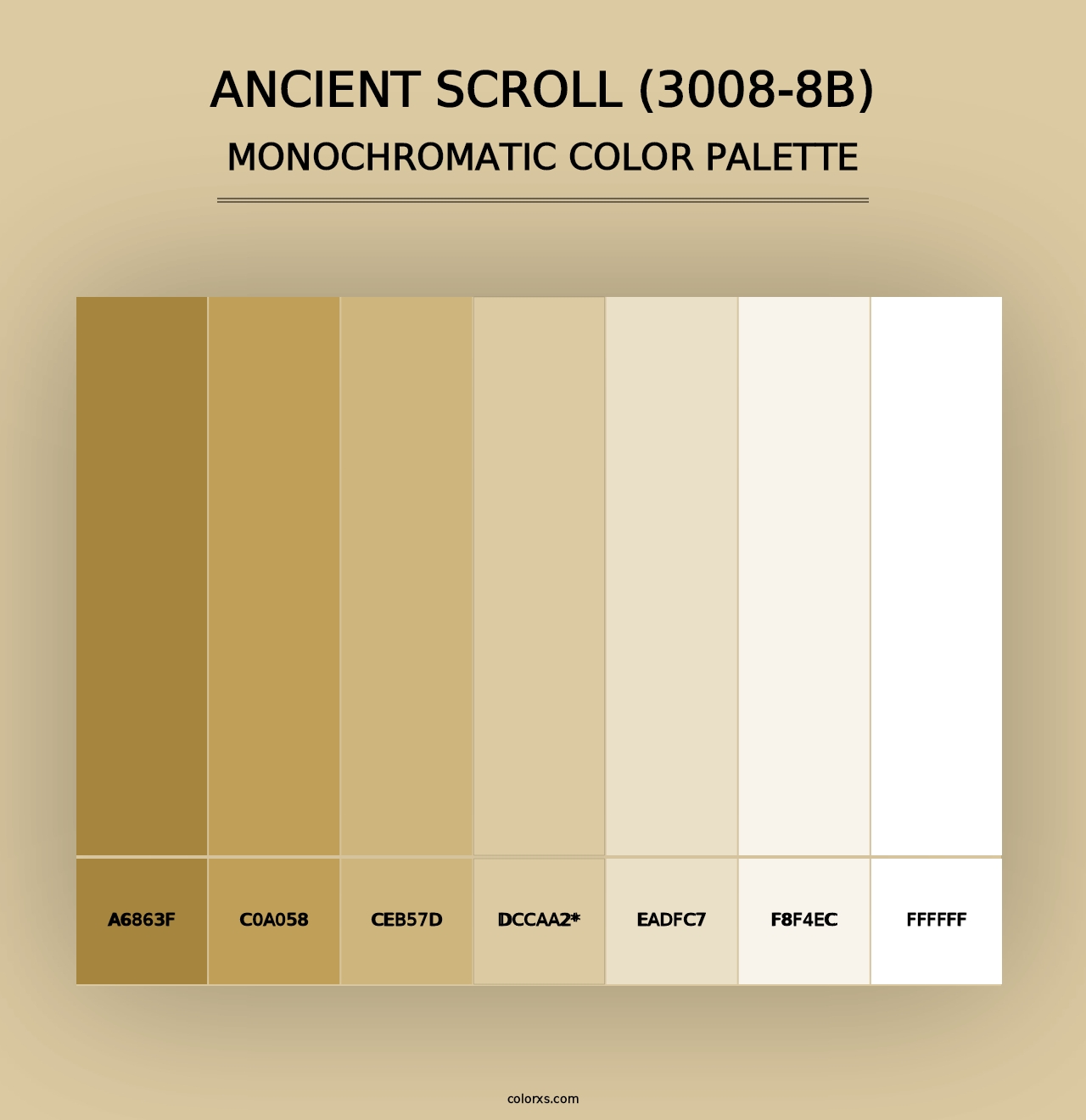 Ancient Scroll (3008-8B) - Monochromatic Color Palette