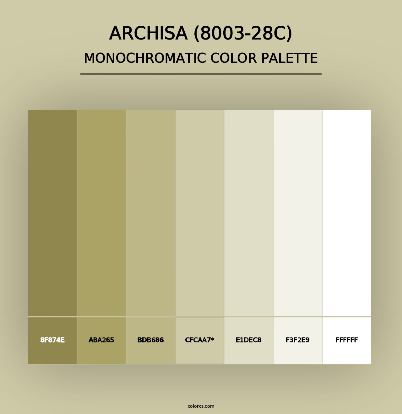 Archisa (8003-28C) - Monochromatic Color Palette