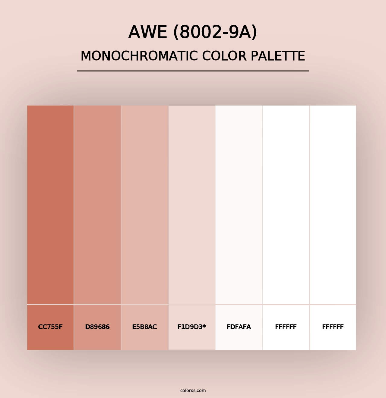 Awe (8002-9A) - Monochromatic Color Palette