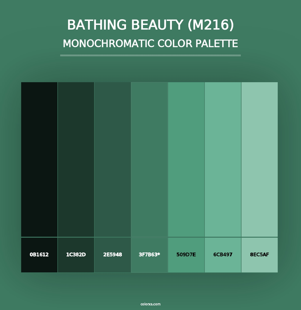 Bathing Beauty (M216) - Monochromatic Color Palette