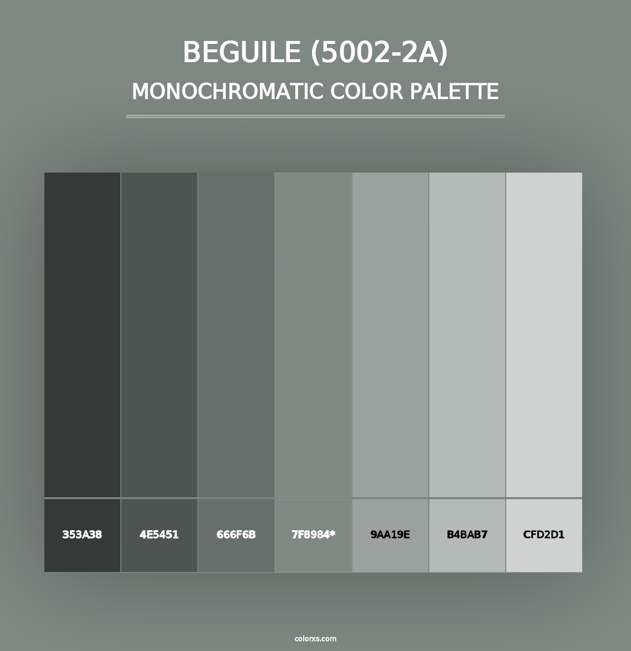 Beguile (5002-2A) - Monochromatic Color Palette