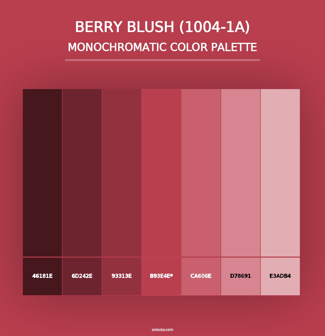 Berry Blush (1004-1A) - Monochromatic Color Palette