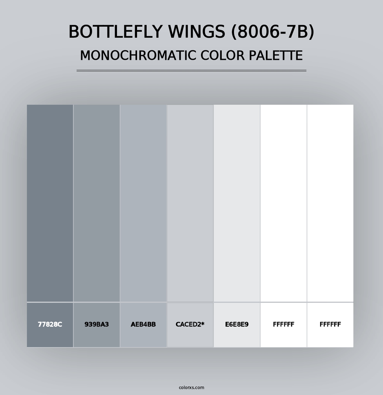 Bottlefly Wings (8006-7B) - Monochromatic Color Palette