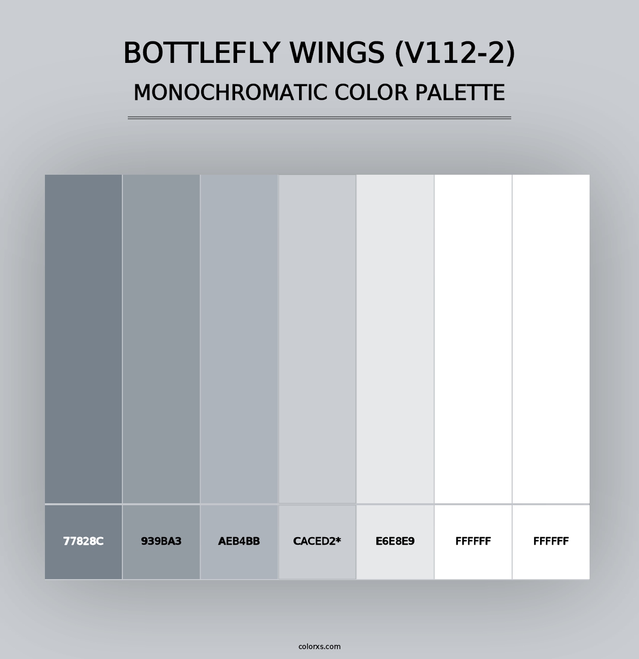 Bottlefly Wings (V112-2) - Monochromatic Color Palette