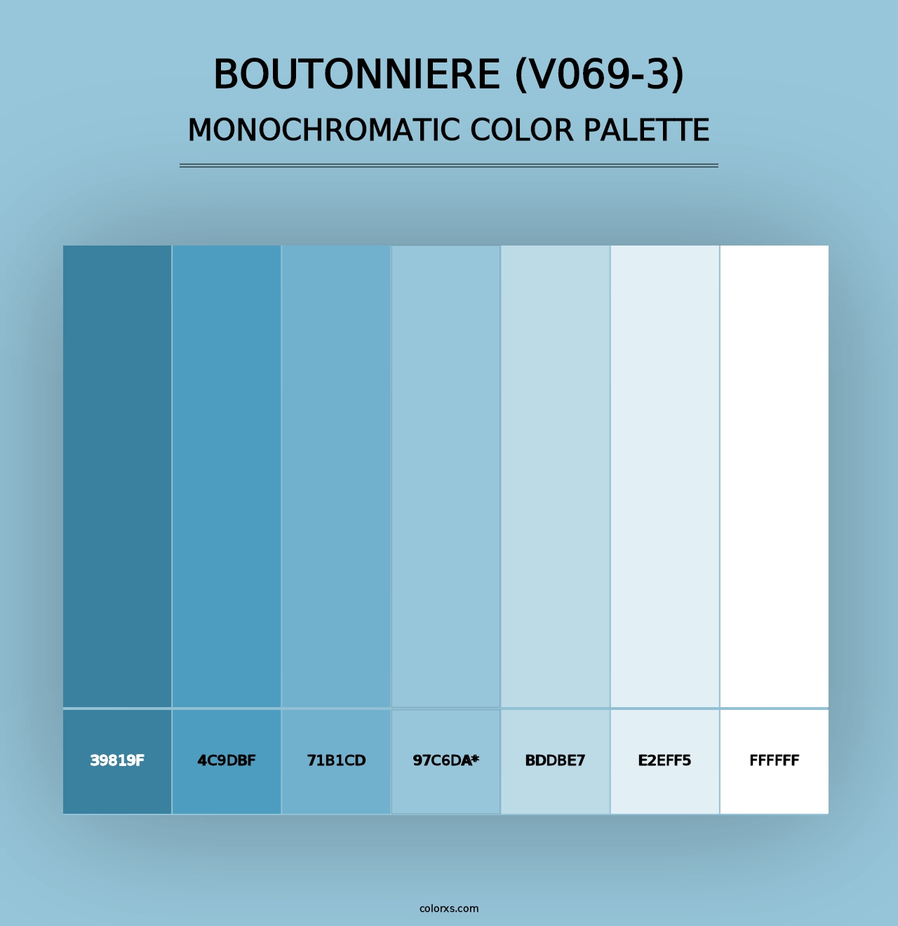 Boutonniere (V069-3) - Monochromatic Color Palette