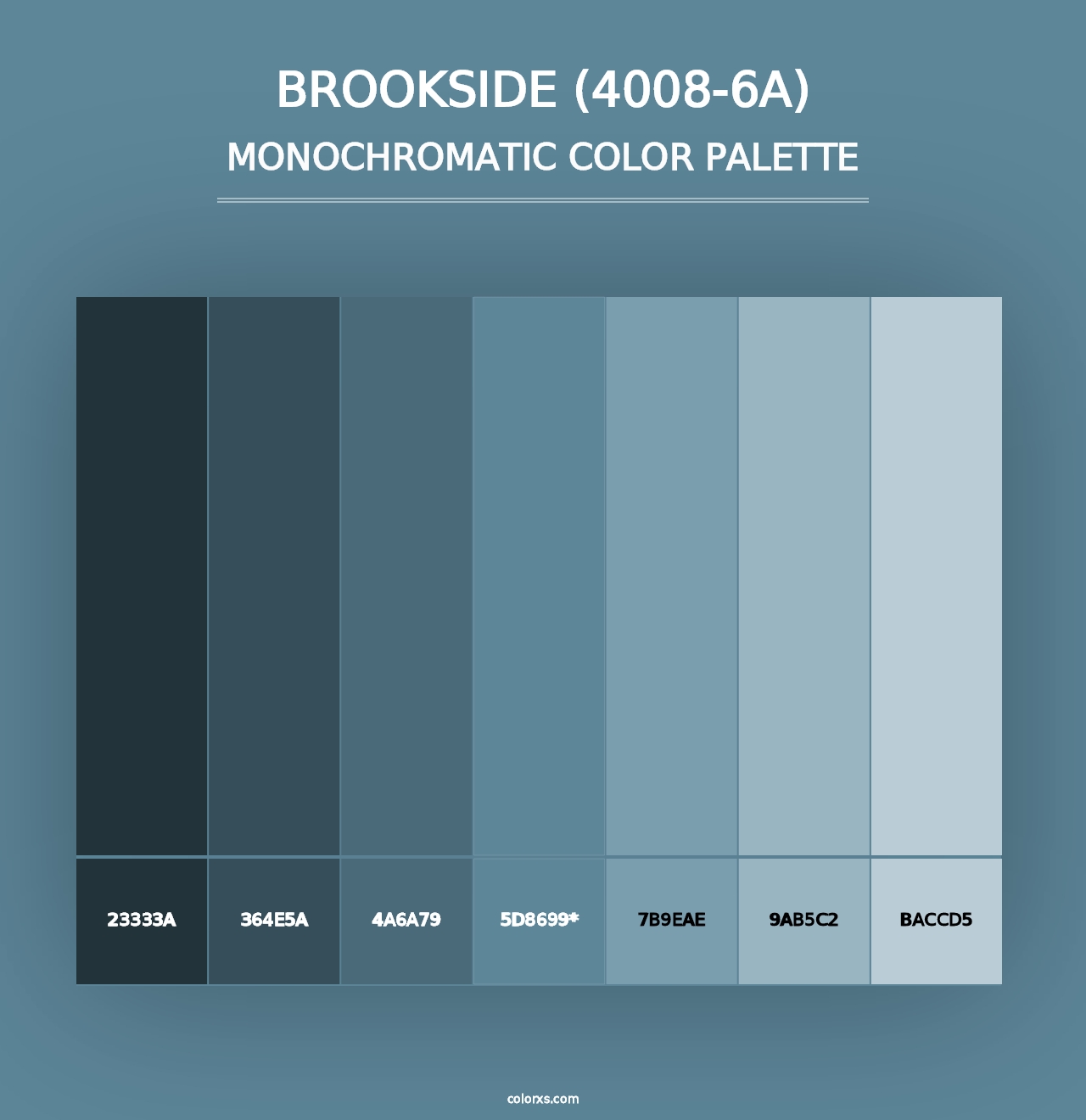 Brookside (4008-6A) - Monochromatic Color Palette