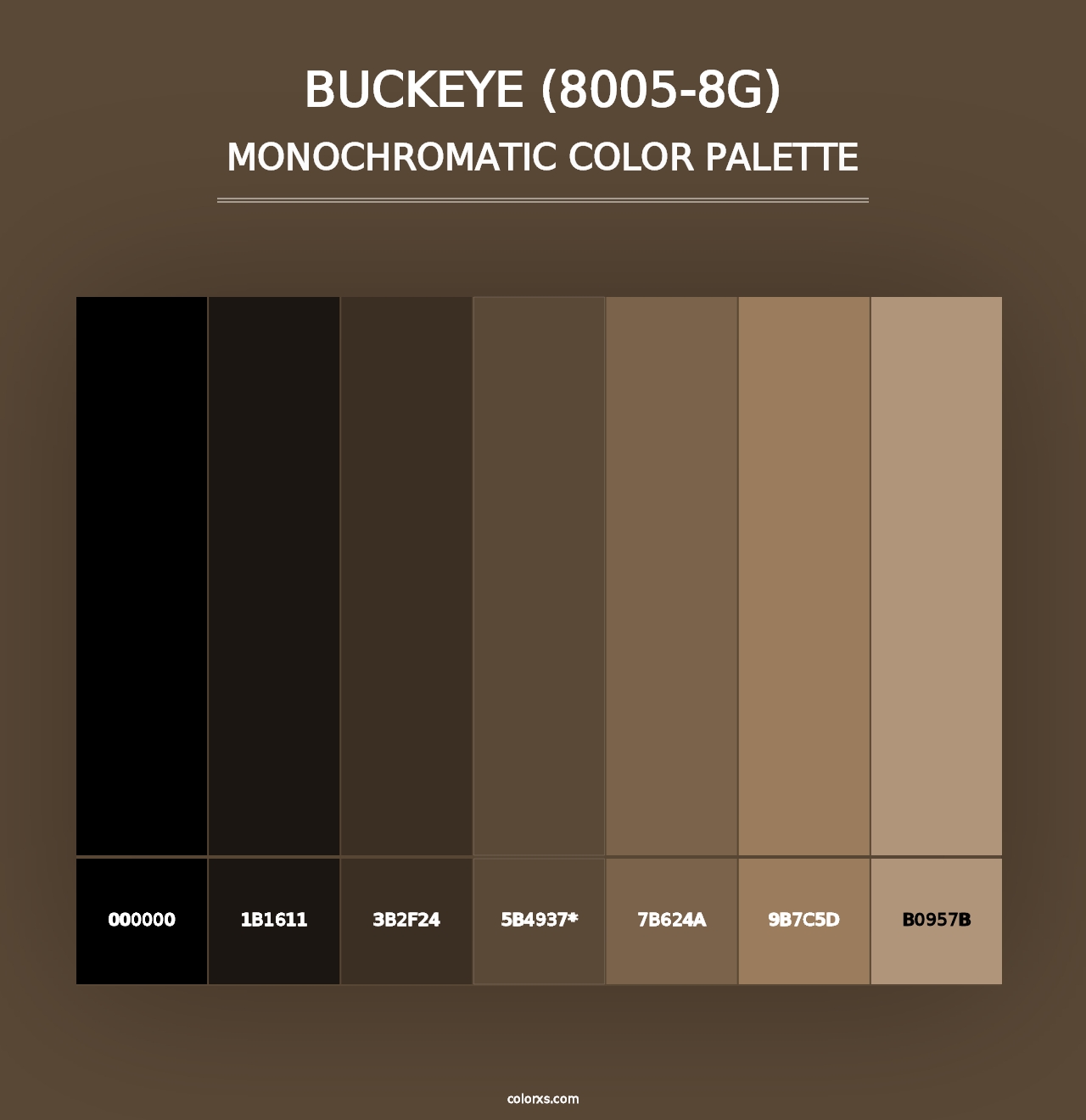 Buckeye (8005-8G) - Monochromatic Color Palette