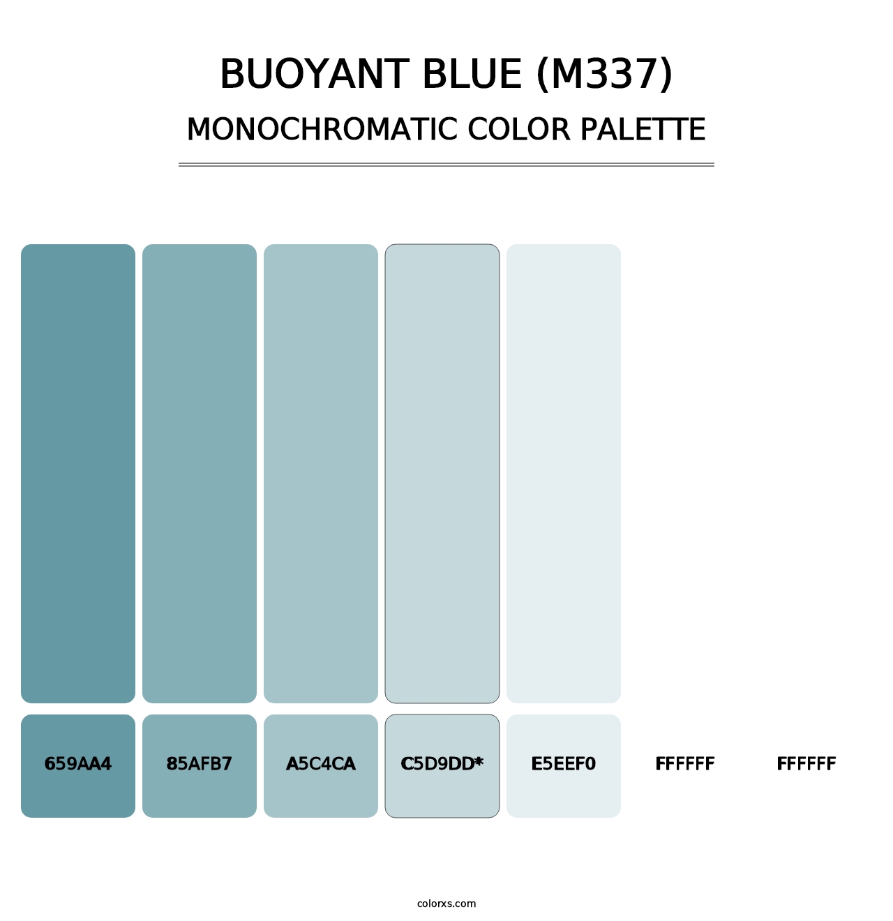 Buoyant Blue (M337) - Monochromatic Color Palette