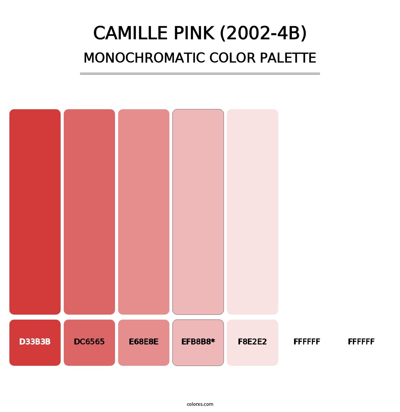 Camille Pink (2002-4B) - Monochromatic Color Palette