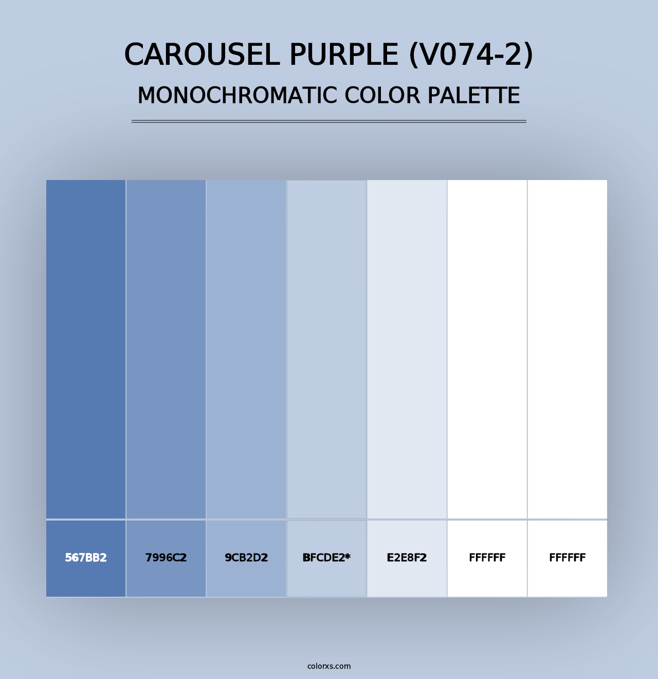 Carousel Purple (V074-2) - Monochromatic Color Palette