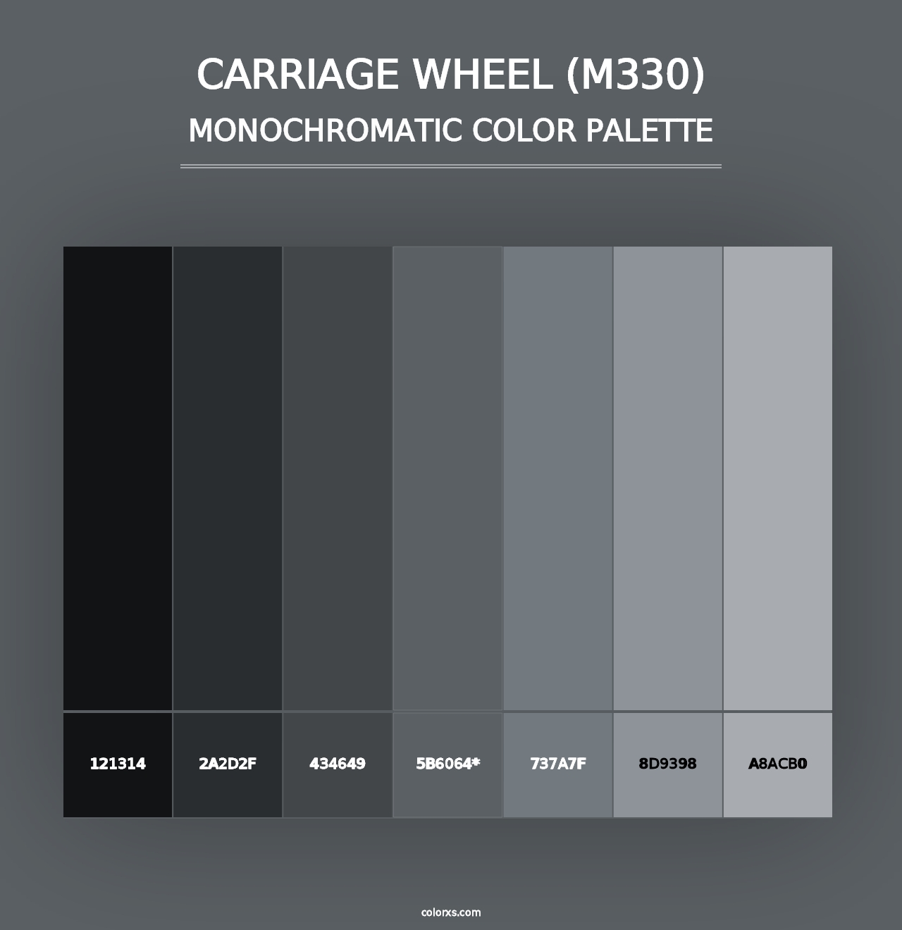 Carriage Wheel (M330) - Monochromatic Color Palette