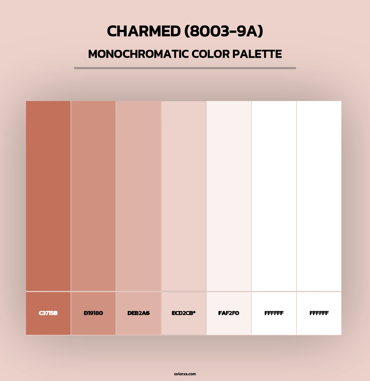 Charmed (8003-9A) - Monochromatic Color Palette