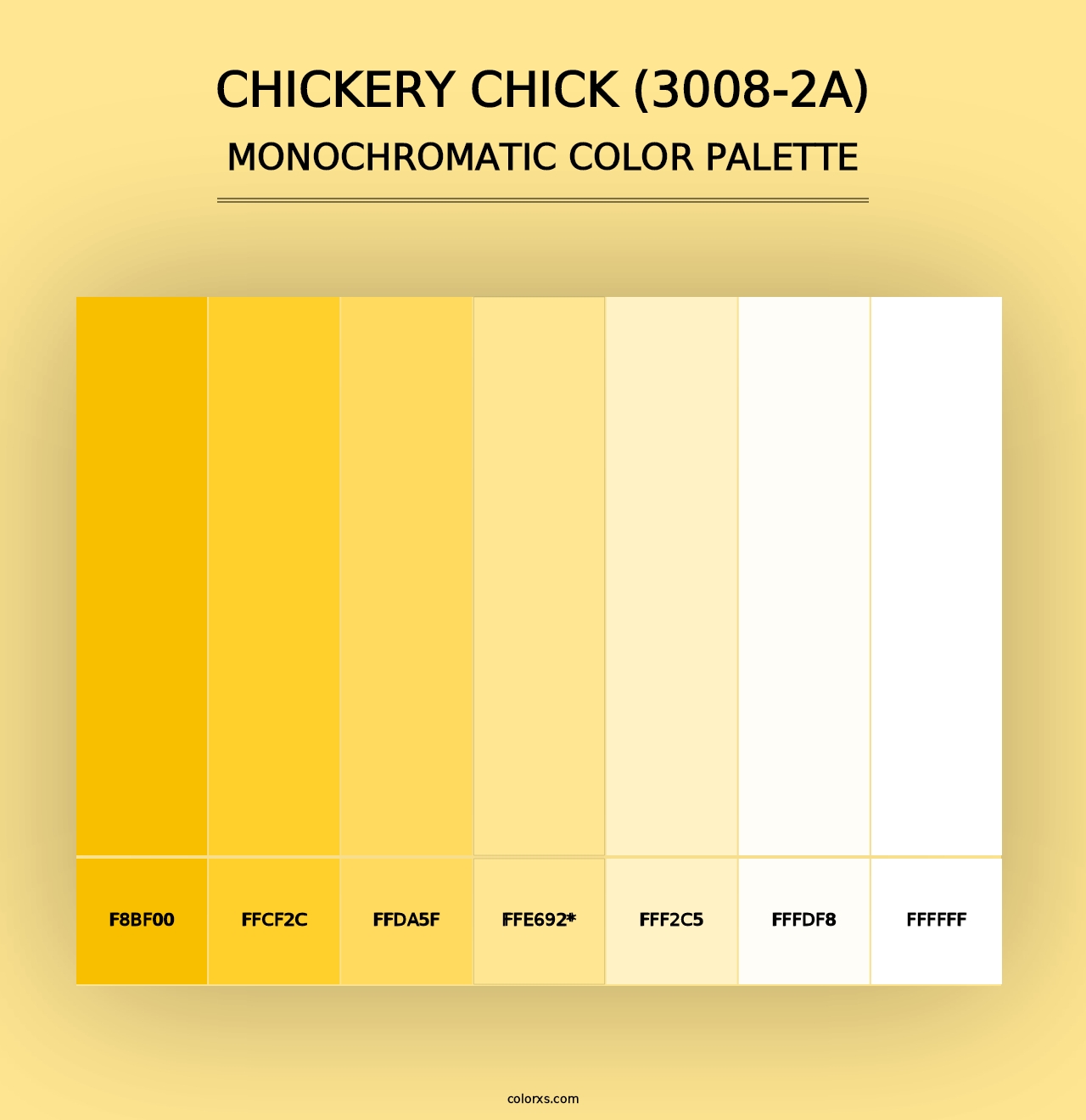 Chickery Chick (3008-2A) - Monochromatic Color Palette