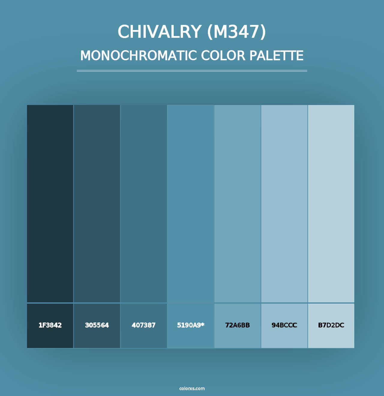 Chivalry (M347) - Monochromatic Color Palette