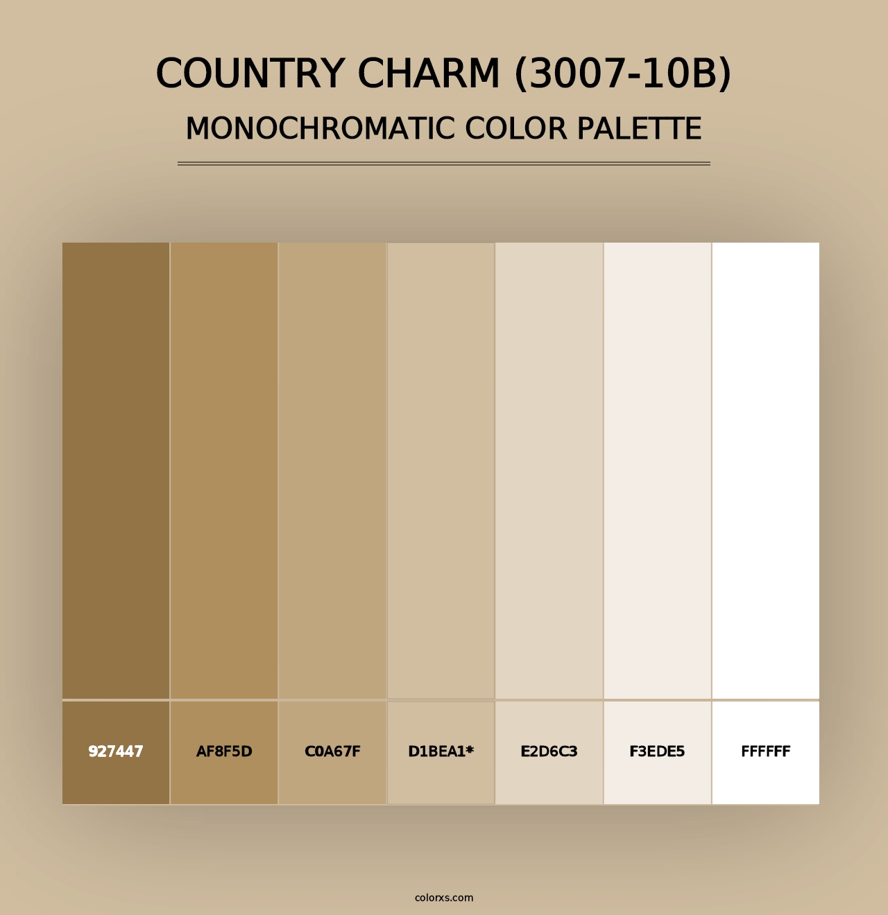 Country Charm (3007-10B) - Monochromatic Color Palette