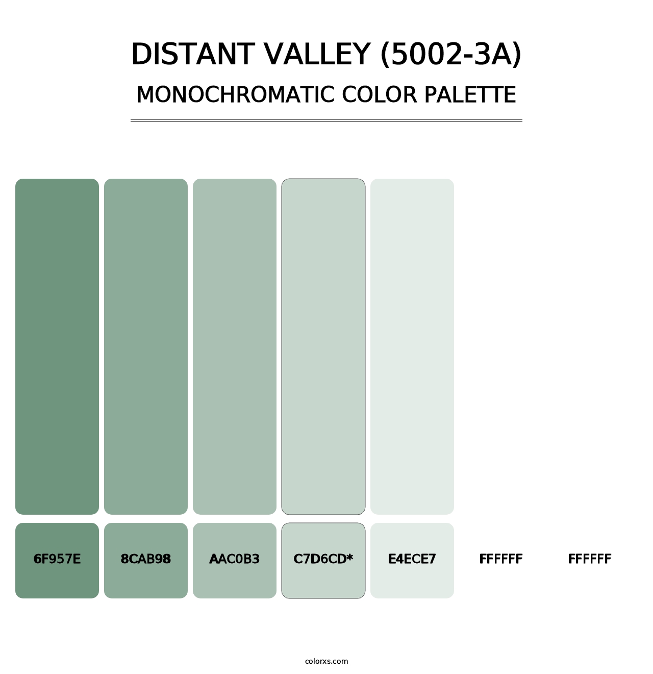 Distant Valley (5002-3A) - Monochromatic Color Palette