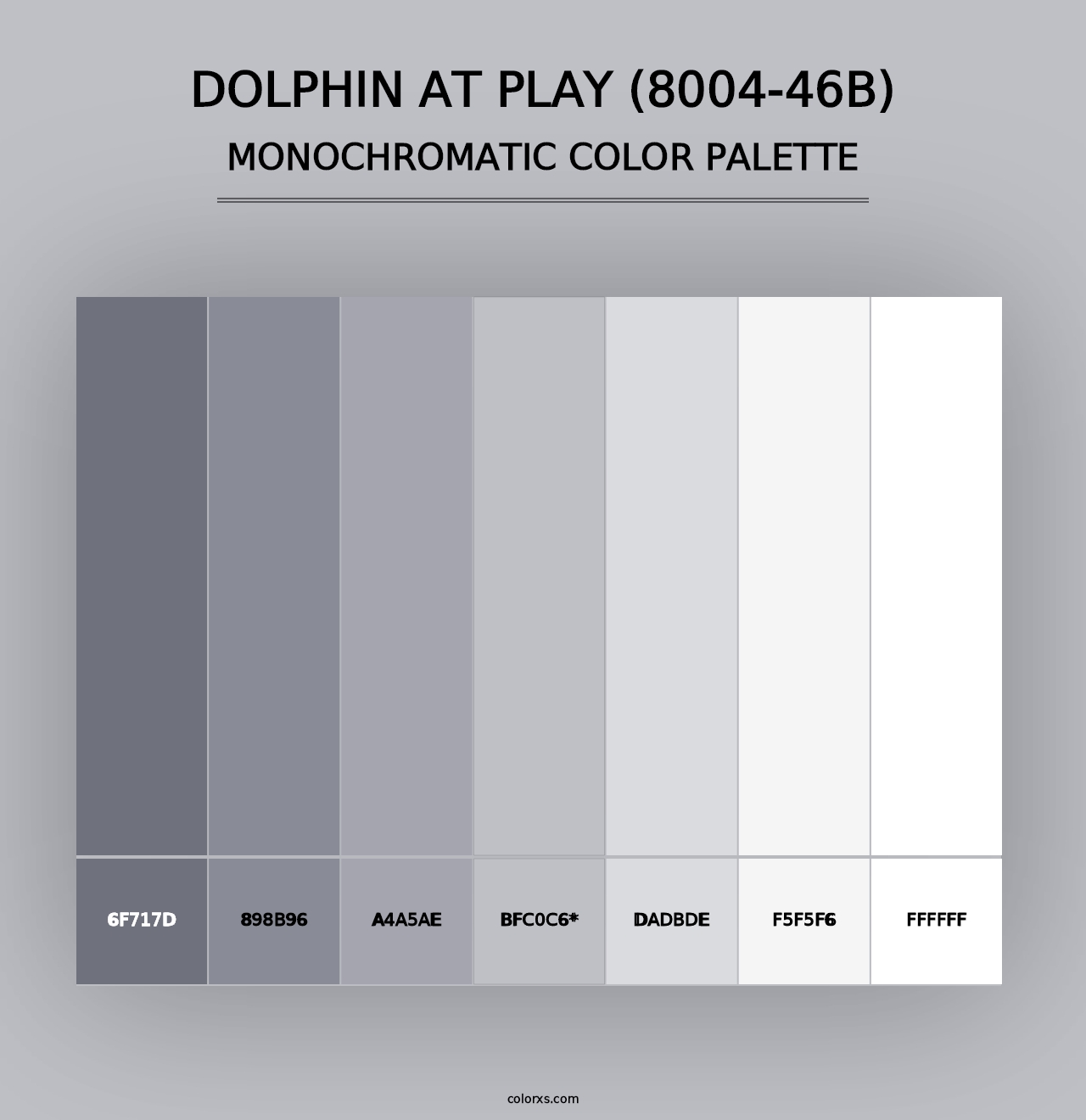 Dolphin at Play (8004-46B) - Monochromatic Color Palette