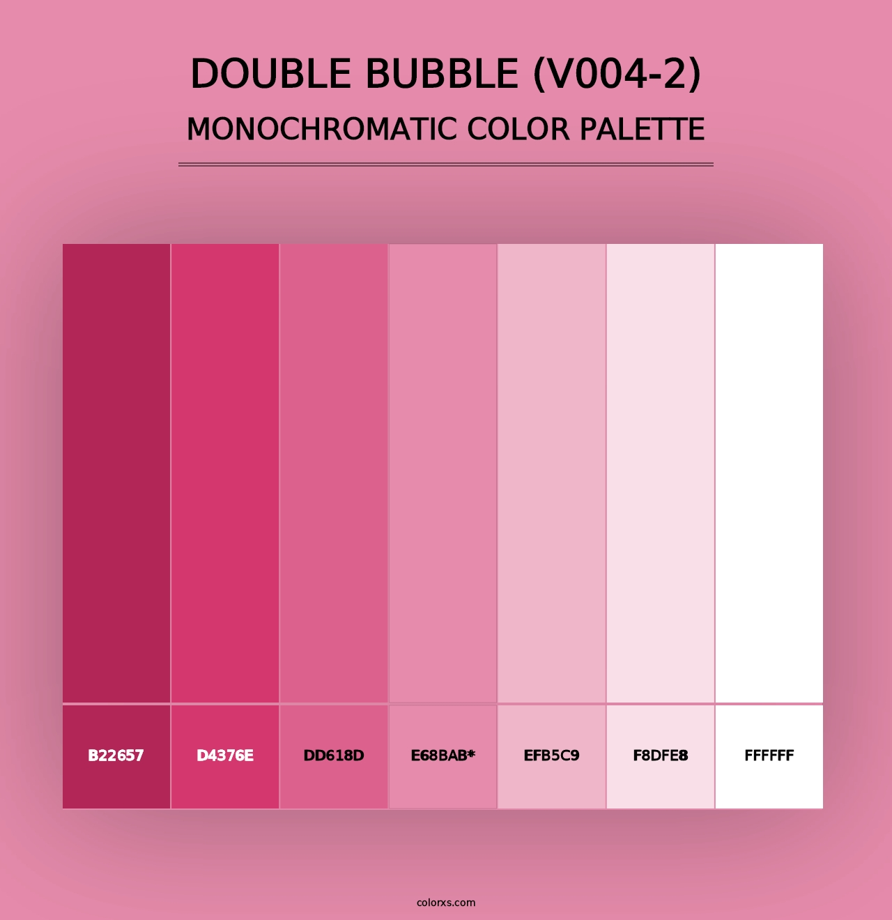 Double Bubble (V004-2) - Monochromatic Color Palette