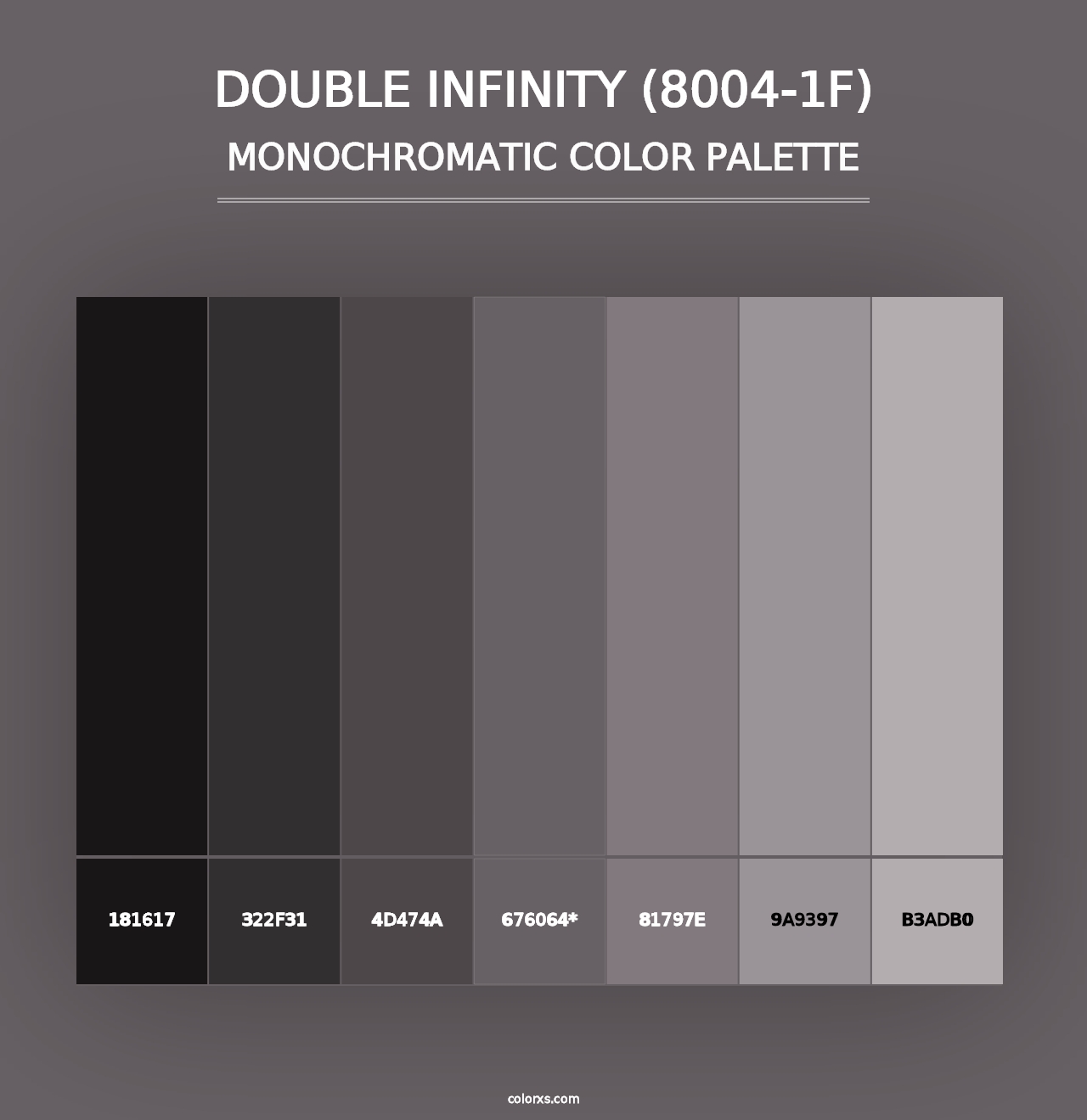 Double Infinity (8004-1F) - Monochromatic Color Palette