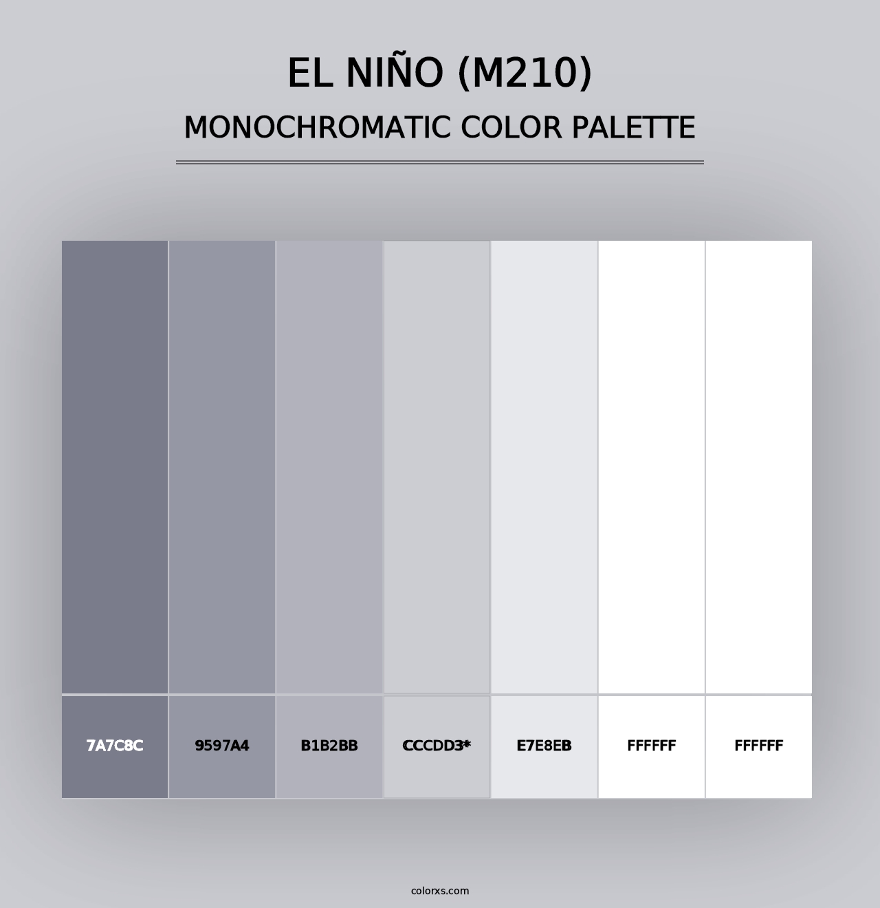 El Niño (M210) - Monochromatic Color Palette