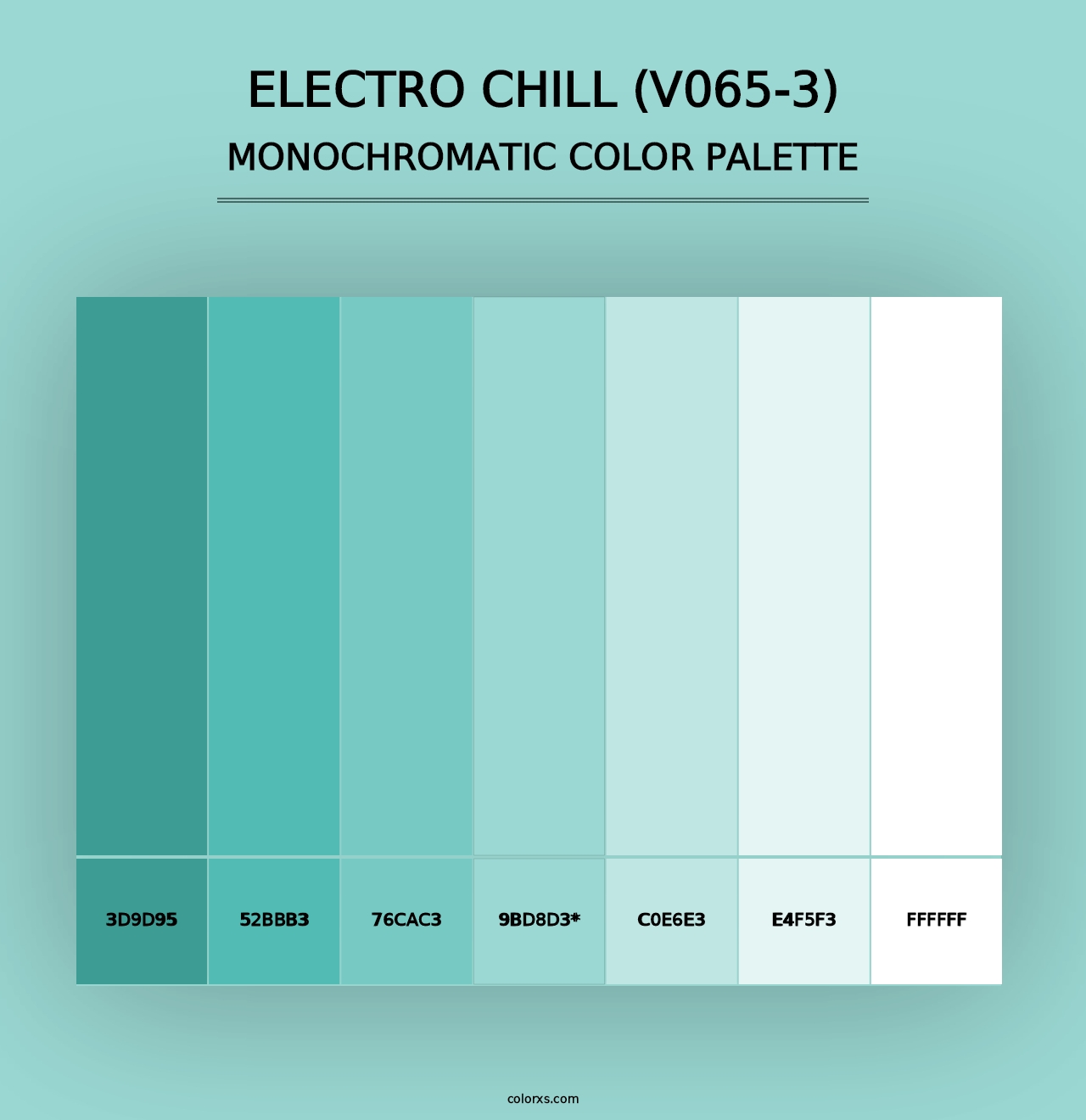 Electro Chill (V065-3) - Monochromatic Color Palette