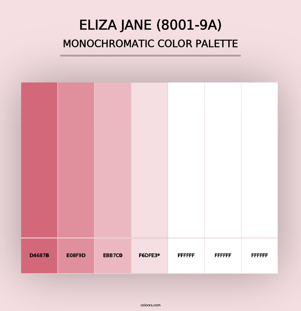 Eliza Jane (8001-9A) - Monochromatic Color Palette