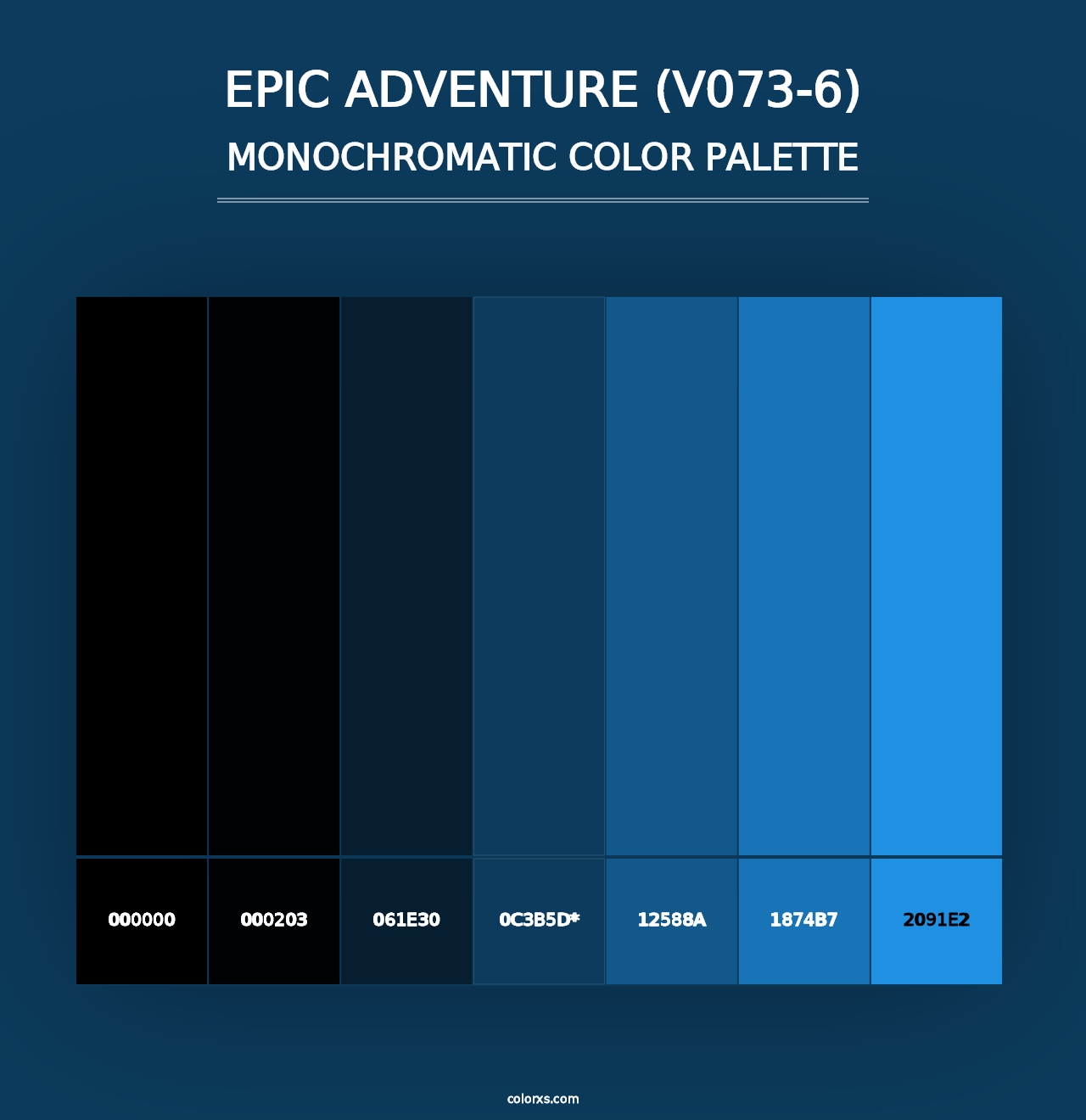 Epic Adventure (V073-6) - Monochromatic Color Palette