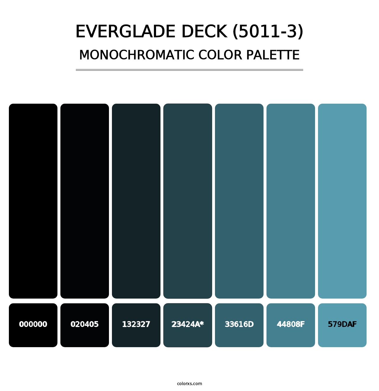 Everglade Deck (5011-3) - Monochromatic Color Palette