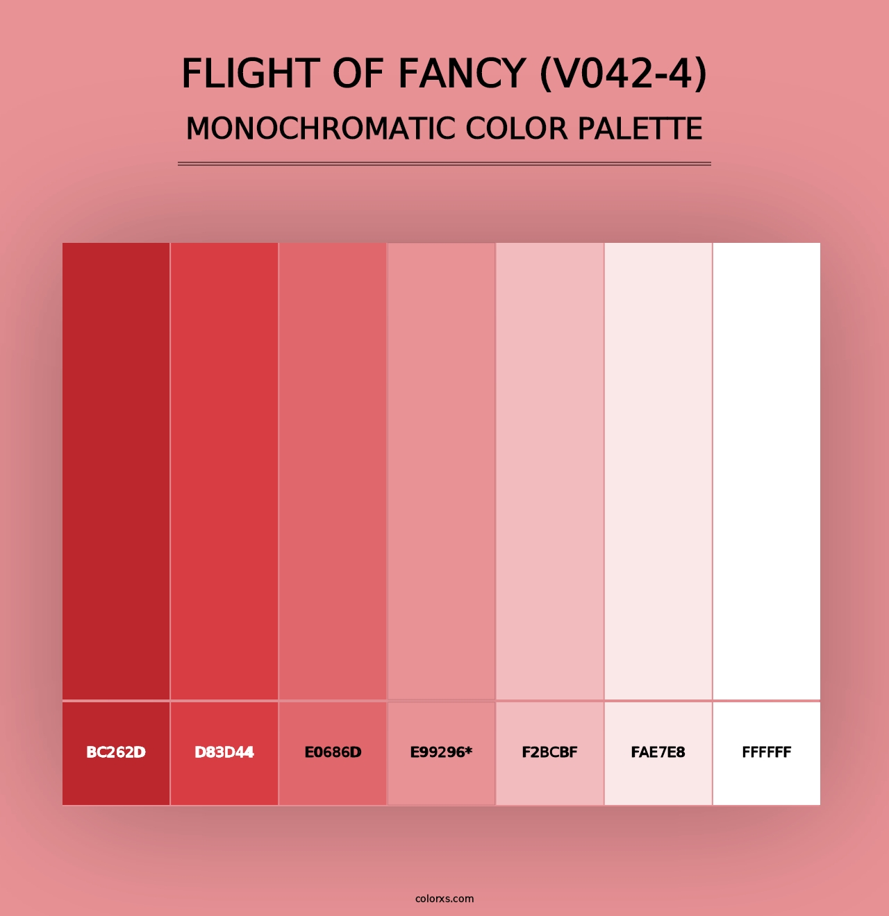 Flight of Fancy (V042-4) - Monochromatic Color Palette