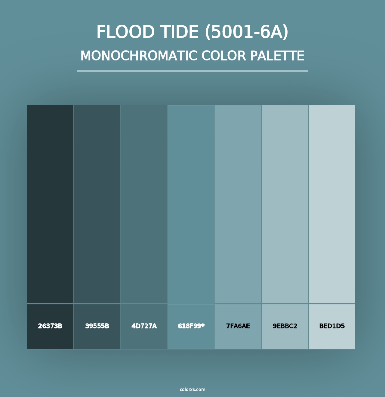 Flood Tide (5001-6A) - Monochromatic Color Palette