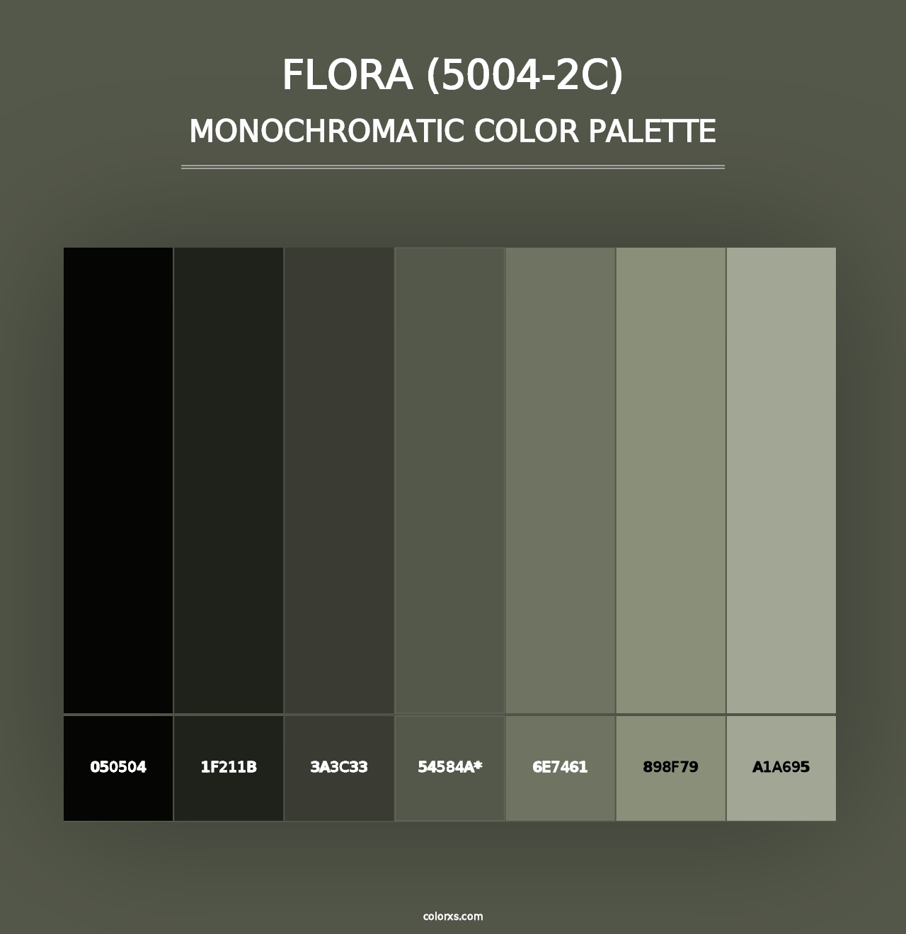 Flora (5004-2C) - Monochromatic Color Palette