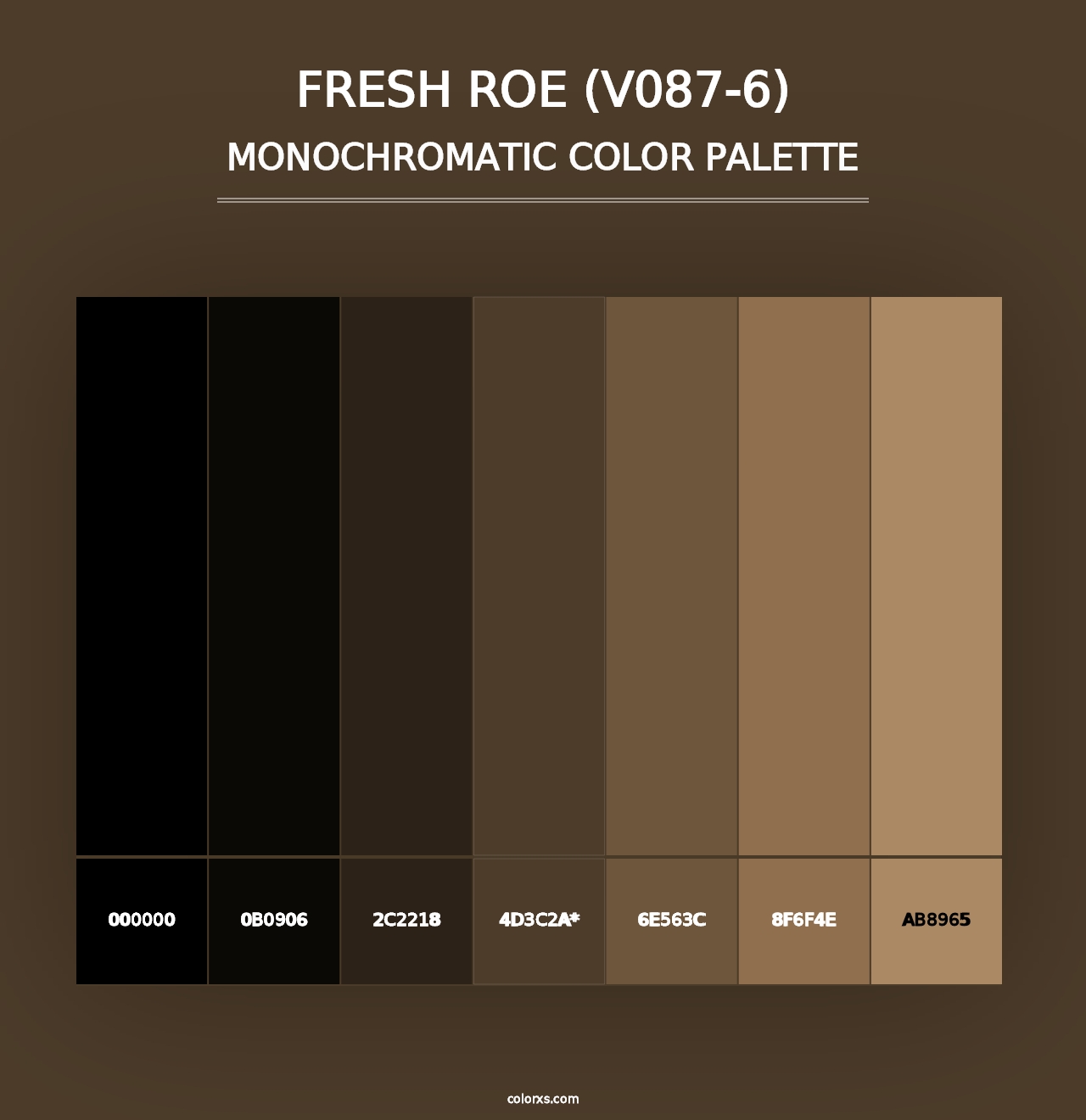 Fresh Roe (V087-6) - Monochromatic Color Palette