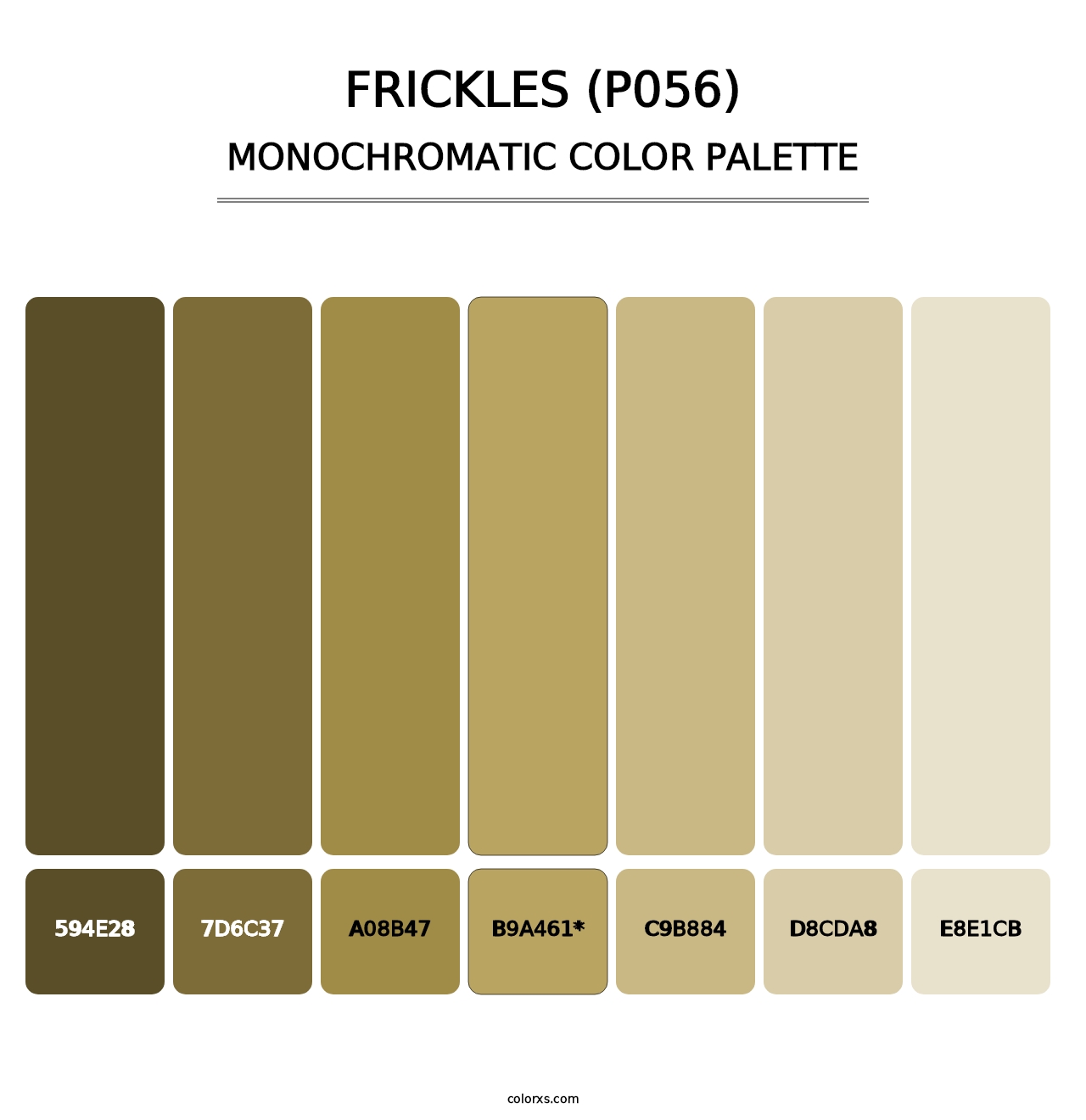 Frickles (P056) - Monochromatic Color Palette