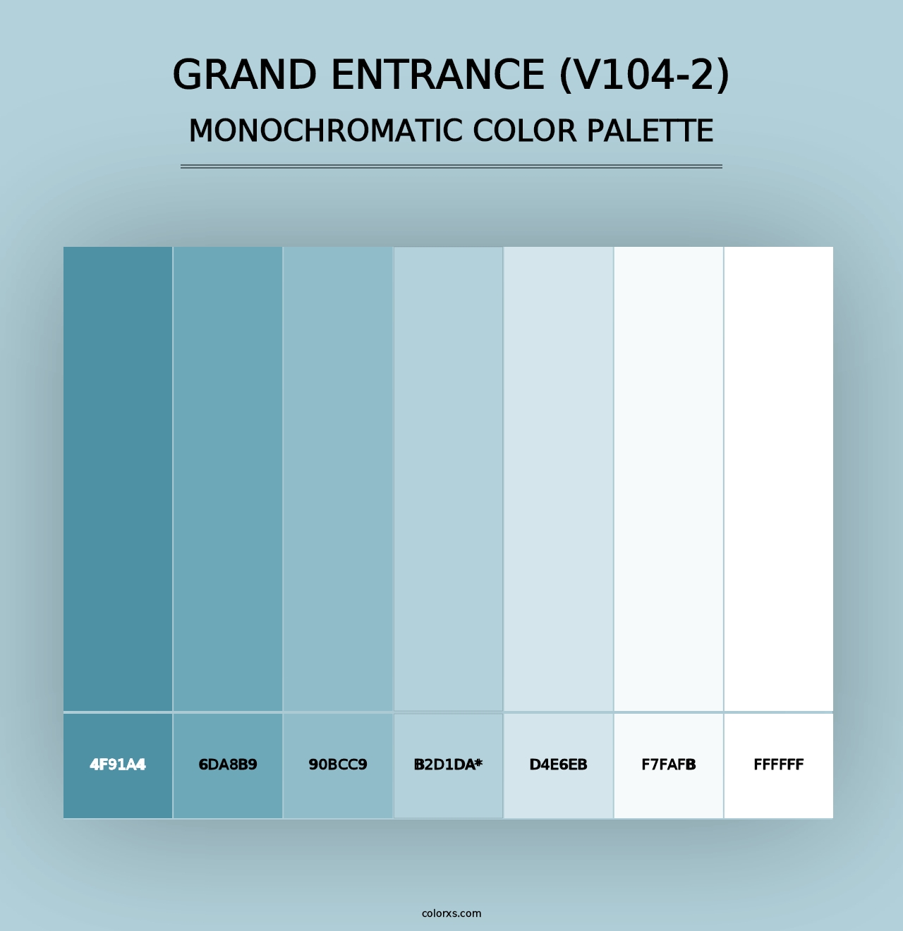 Grand Entrance (V104-2) - Monochromatic Color Palette