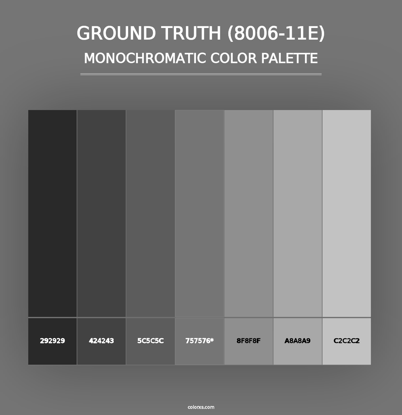 Ground Truth (8006-11E) - Monochromatic Color Palette