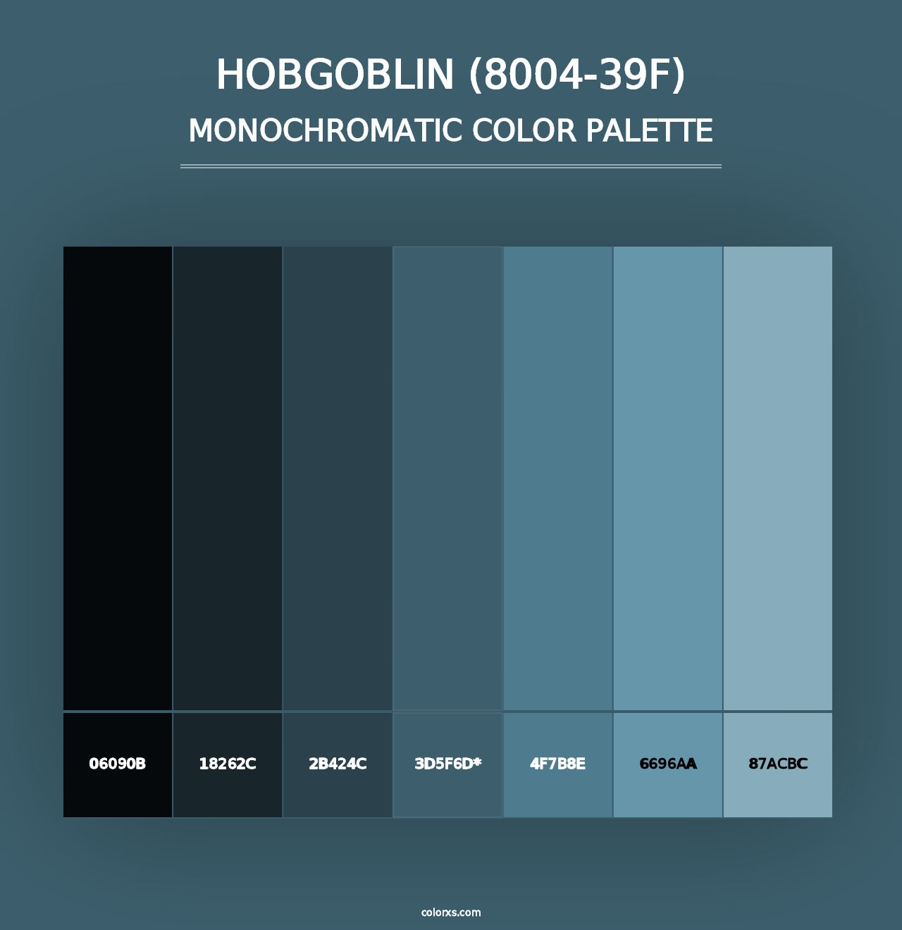 Hobgoblin (8004-39F) - Monochromatic Color Palette