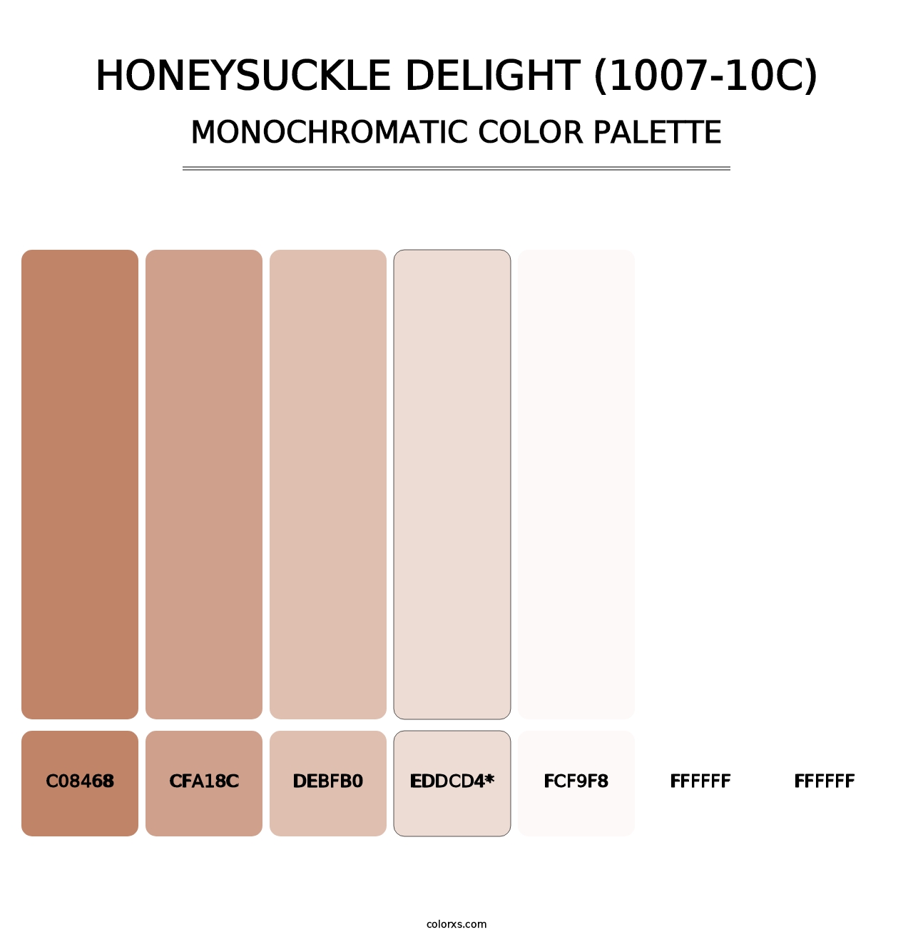 Honeysuckle Delight (1007-10C) - Monochromatic Color Palette