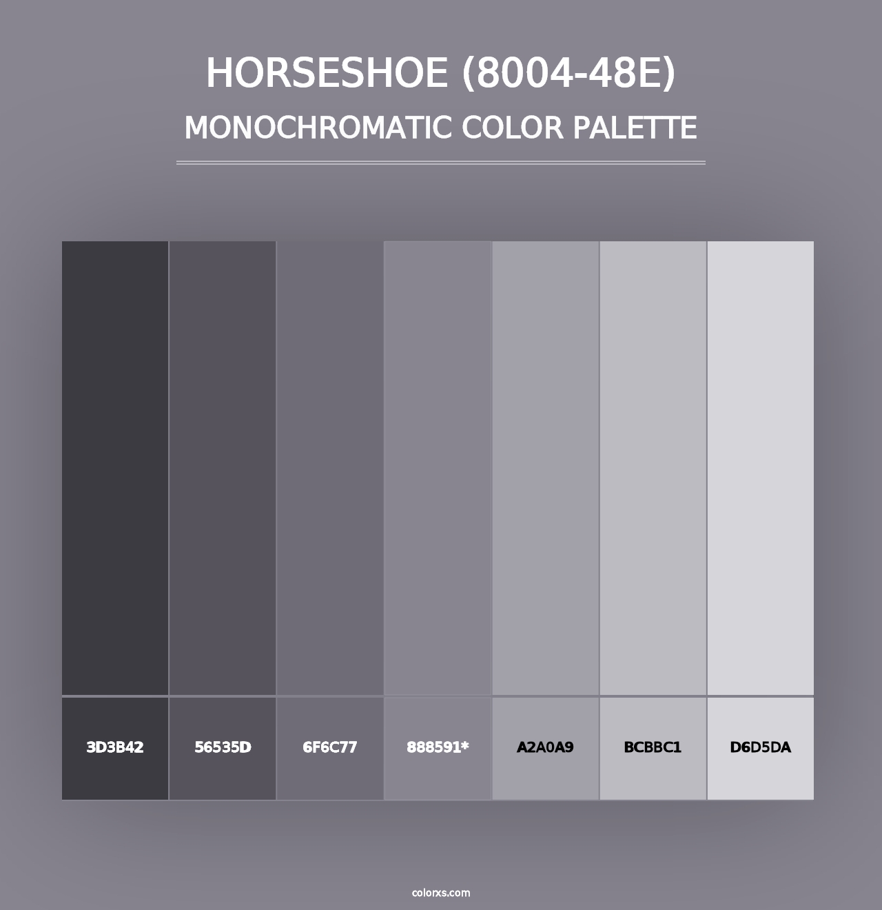 Horseshoe (8004-48E) - Monochromatic Color Palette