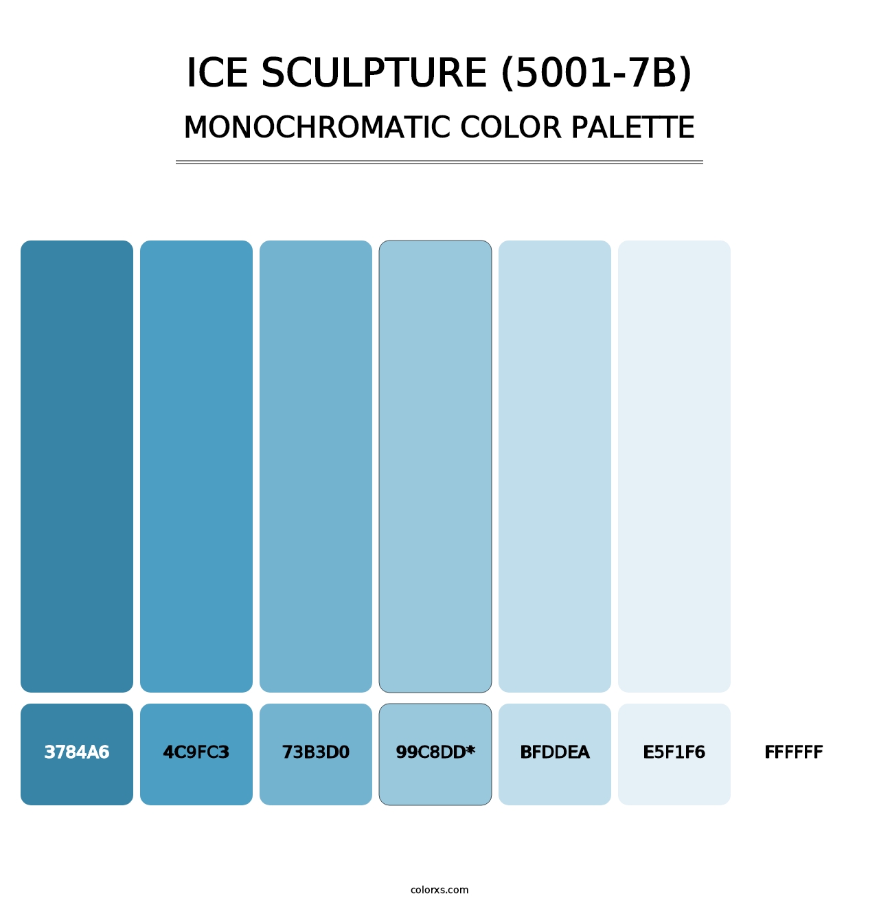 Ice Sculpture (5001-7B) - Monochromatic Color Palette