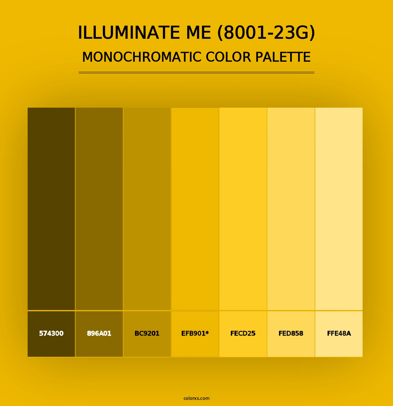 Illuminate Me (8001-23G) - Monochromatic Color Palette