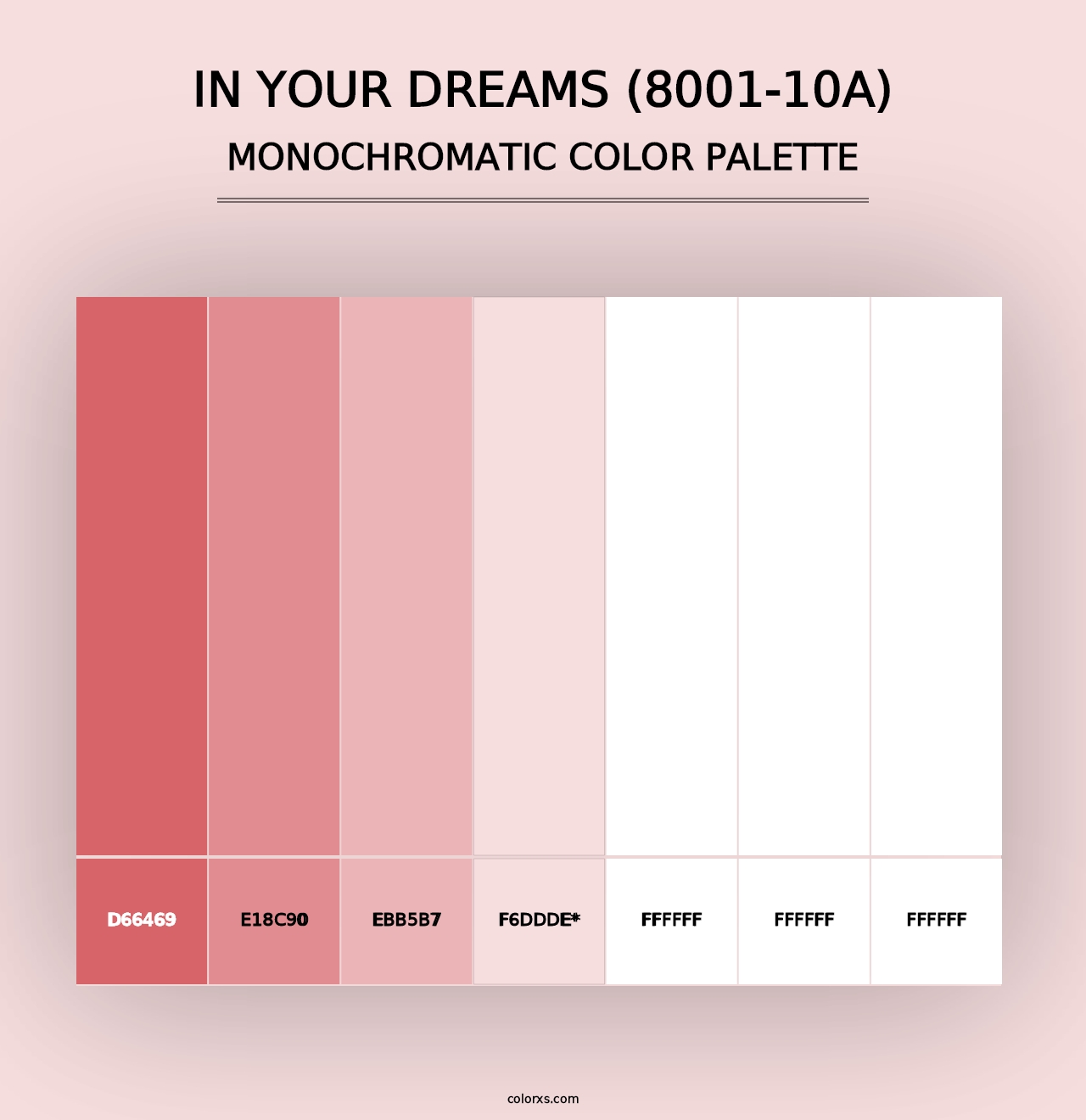 In Your Dreams (8001-10A) - Monochromatic Color Palette