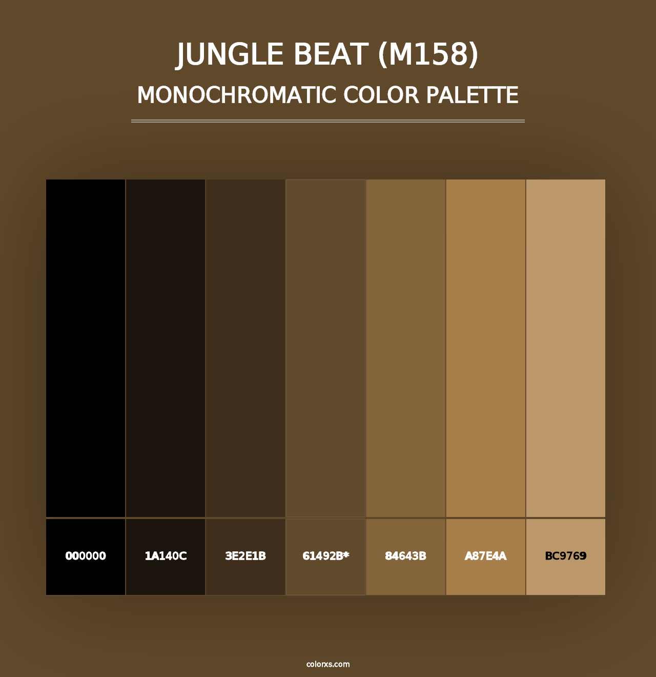 Jungle Beat (M158) - Monochromatic Color Palette