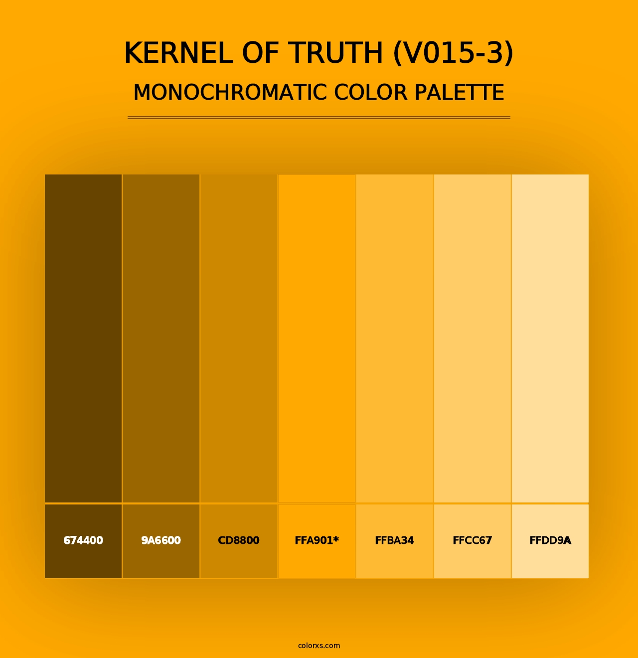 Kernel of Truth (V015-3) - Monochromatic Color Palette