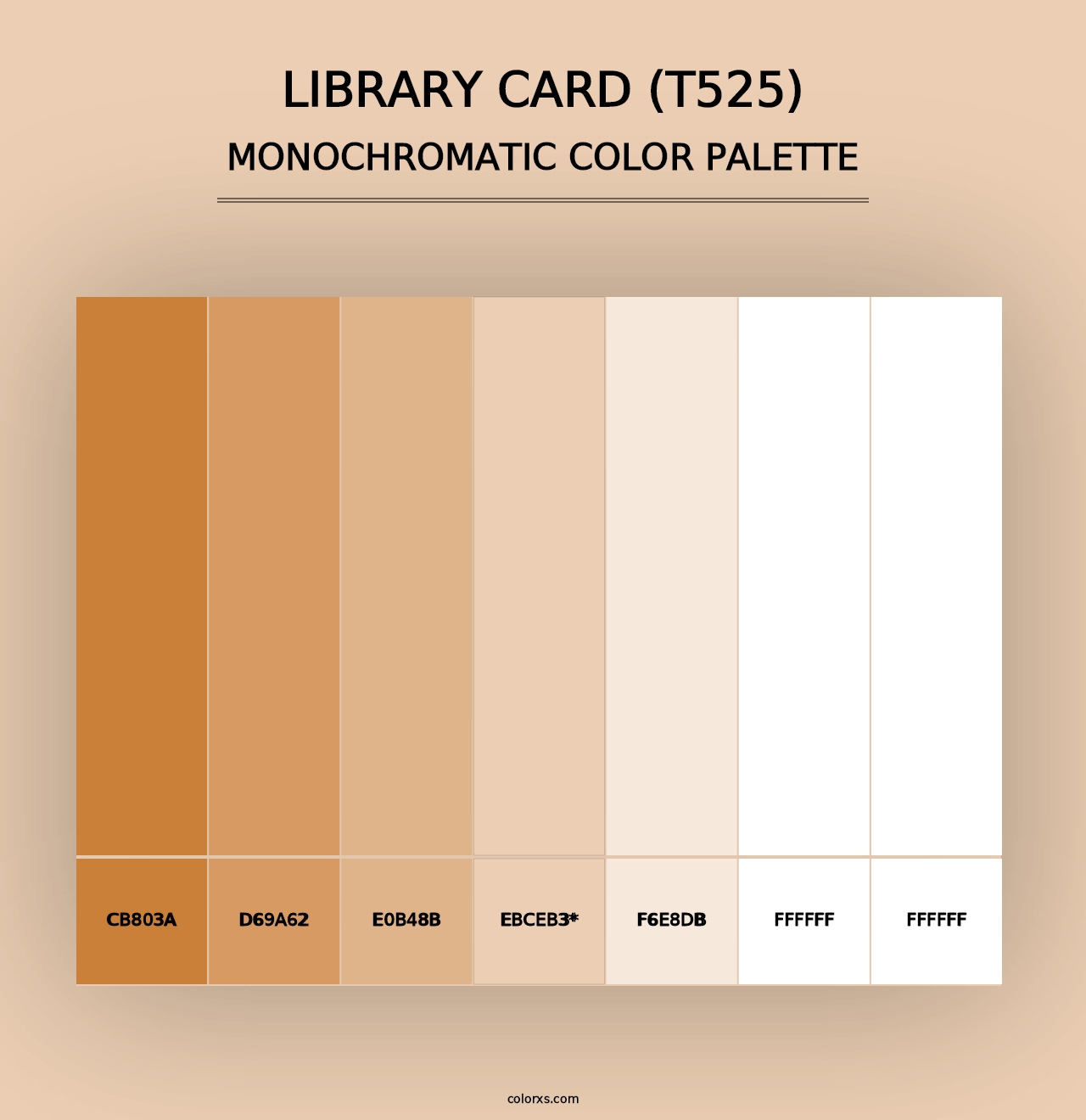 Library Card (T525) - Monochromatic Color Palette