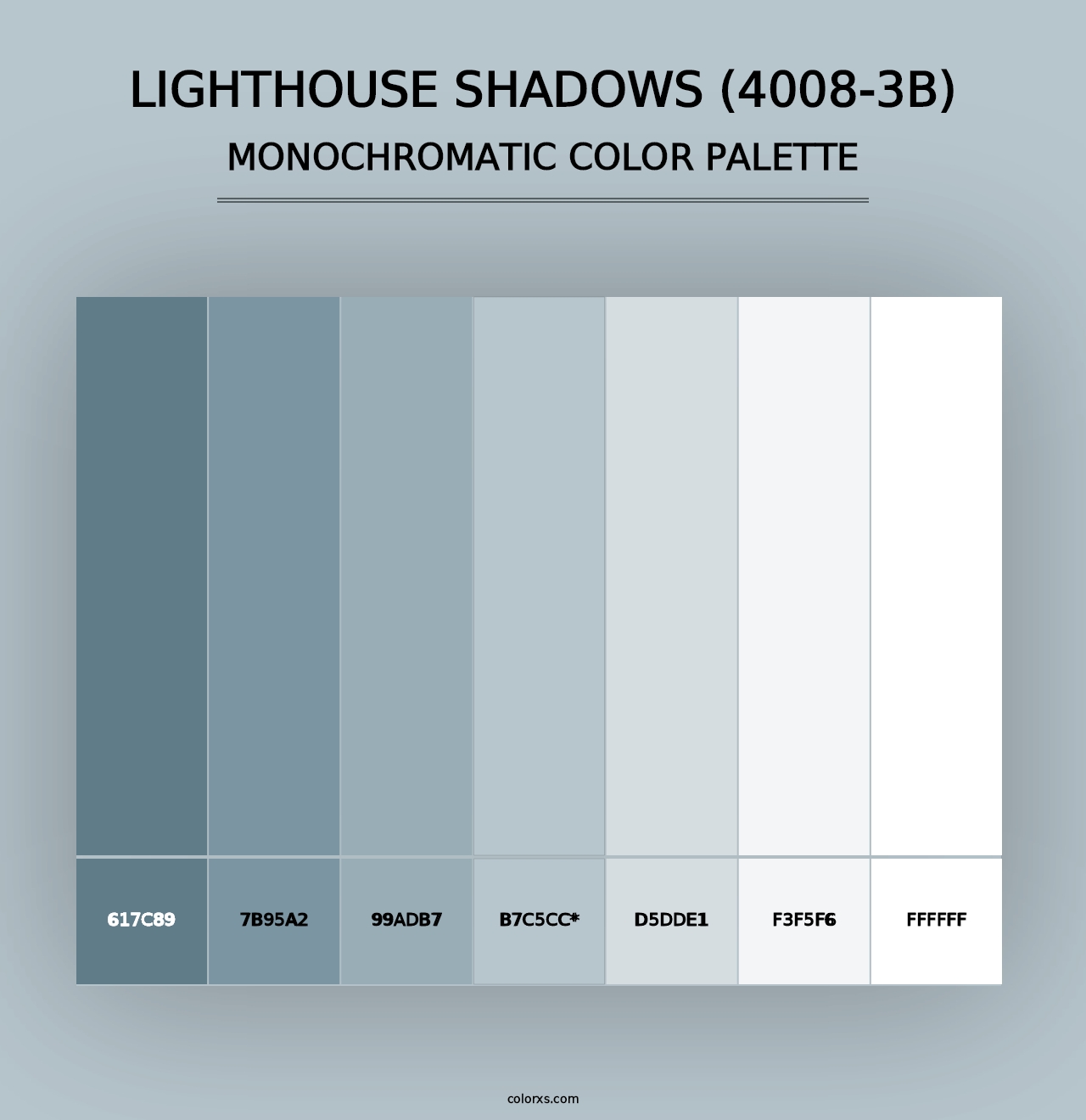 Lighthouse Shadows (4008-3B) - Monochromatic Color Palette