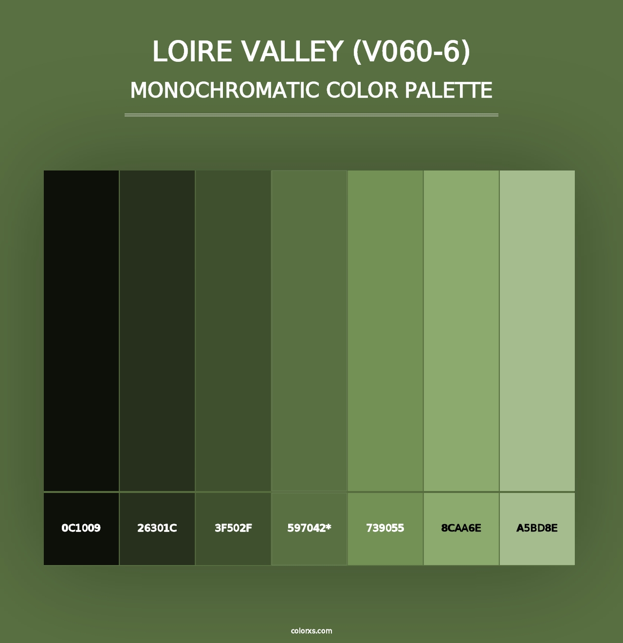 Loire Valley (V060-6) - Monochromatic Color Palette