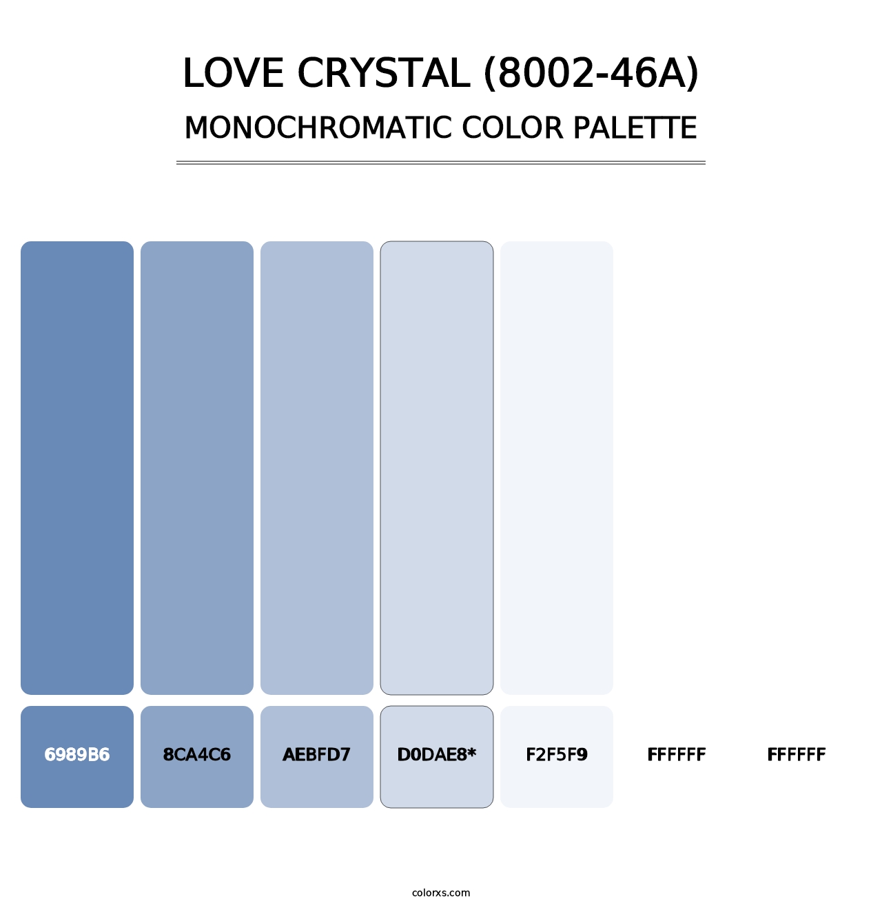 Love Crystal (8002-46A) - Monochromatic Color Palette